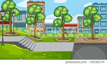 An outdoor scene with towm An outdoor scene with towm 56598174