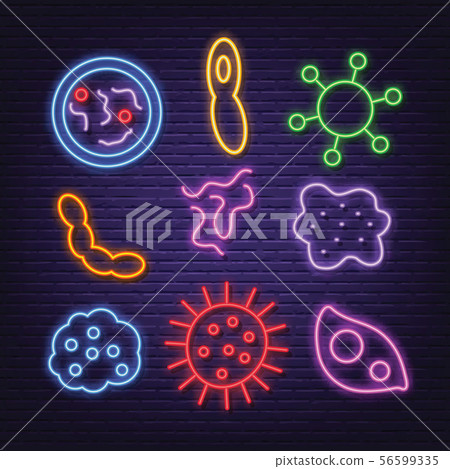 pathogen neon icons 56599335