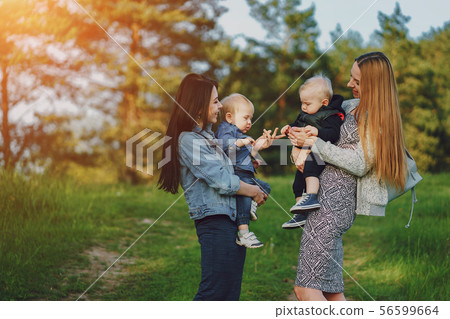 two beautiful mothers 56599664