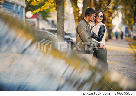 couple hanging out in the city couple hanging out in the city 56600593