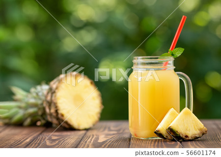 pineapple juice in mason jar pineapple juice in mason jar 56601174