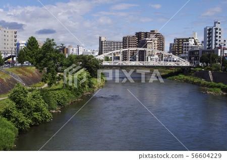 Kaiun Bridge over Kitakami River 56604229