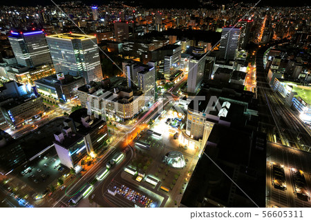 Night view of Sapporo_From JR Tower_West 56605311