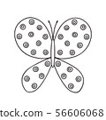 Hand drawn butterfly 56606068