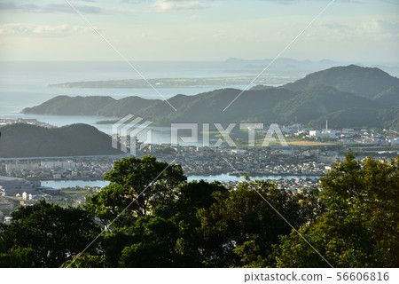 德島市，從梅山公園天文台向南看 56606816