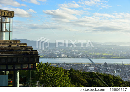 Tokushima City View from the north side of Meishan Park Observatory, Yoshinogawa Bridge and Kitajima Tokushima City View from the north side of Meishan Park Observatory, Yoshinogawa Bridge and Kitajima 56606817