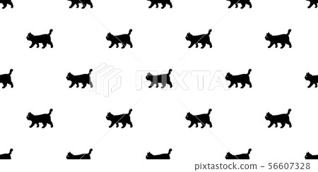 cat seamless pattern vector kitten calico cartoon  56607328