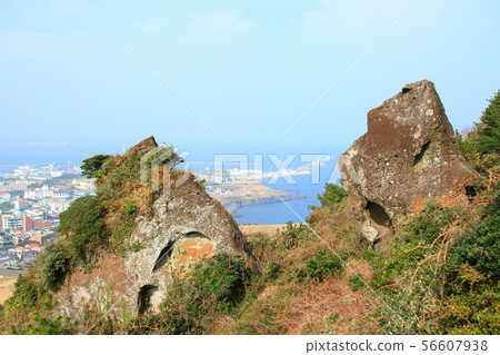 Sunrise peaks, odd rock formations, craters, cliffs, sunrises, 56607938