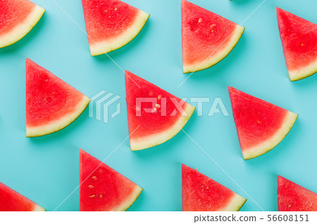Pattern of slices of fresh slices of red and Pattern of slices of fresh slices of red and 56608151