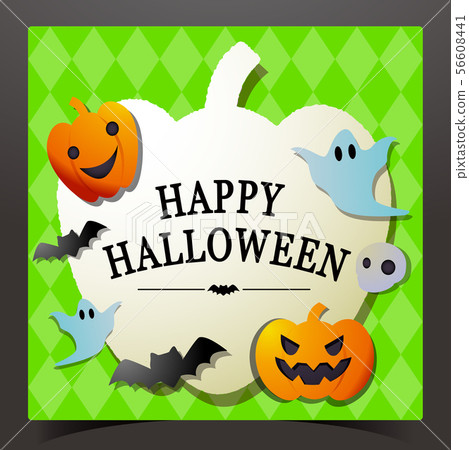 萬聖夜框架材料模闆卡片設計秋天事件 56608441
