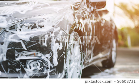 car, soap, sponge 56608731