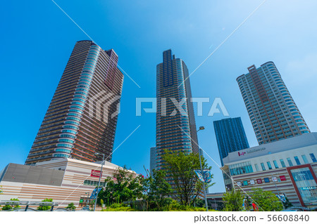 Kawasaki cityscape in Japan Looking over the tower apartment group in front of Musashi Kosugi station Kawasaki cityscape in Japan Looking over the tower apartment group in front of Musashi Kosugi station 56608840