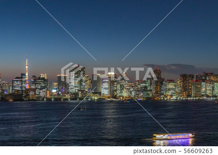 夜景,東京鐵塔,城市,港口,海,船,照片,圖像素材 夜景,東京鐵塔,城市,港口,海,船,照片,圖像素材 56609263