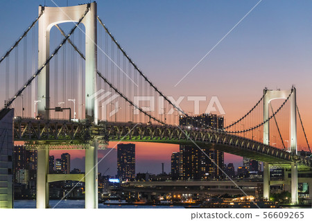 Night view, bridge, city, bridge, photo, picture material 7 Night view, bridge, city, bridge, photo, picture material 7 56609265