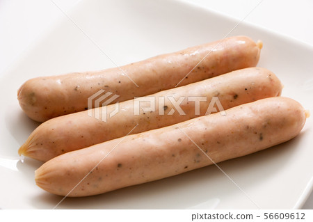 Wiener sausage (pork sausage with black pepper). Wiener sausage (pork sausage with black pepper). 56609612