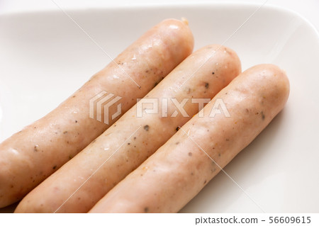 Wiener sausage (pork sausage with black pepper). Wiener sausage (pork sausage with black pepper). 56609615