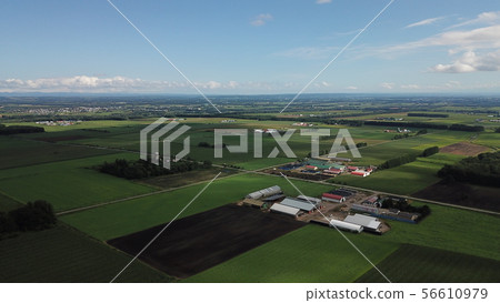Tokachi Plain Aerial View 56610979