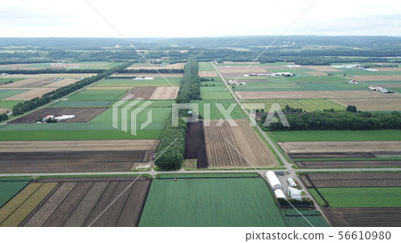 Tokachi Plain Aerial View 56610980
