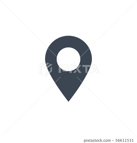 Pin related vector glyph icon. Pin related vector glyph icon. 56611531