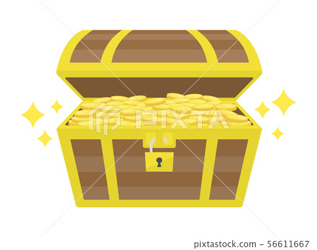 Illustration of an empty treasure chest - Stock Illustration [56611667 ...