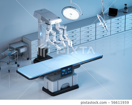 surgery room with robotic surgery 56611939