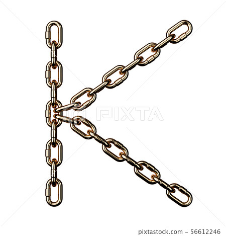 Font K chain - Stock Illustration [56612246] - PIXTA