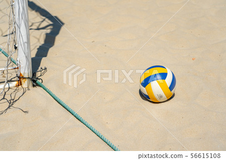 Beach volleyball sand beach ball 56615108