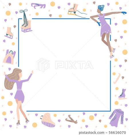 Figure skating concept. Vector illustration. 56616070