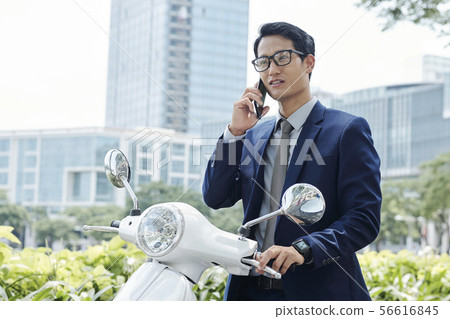 Entrepreneur calling on phone 56616845