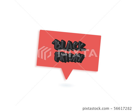 Black Friday vector text with decoration. Black Friday vector text with decoration. 56617282