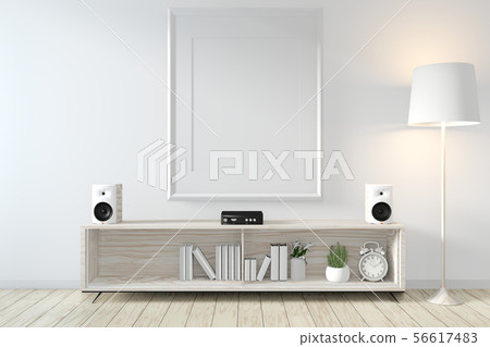 Frame on Cabinet zen style on modern zen room and 56617483