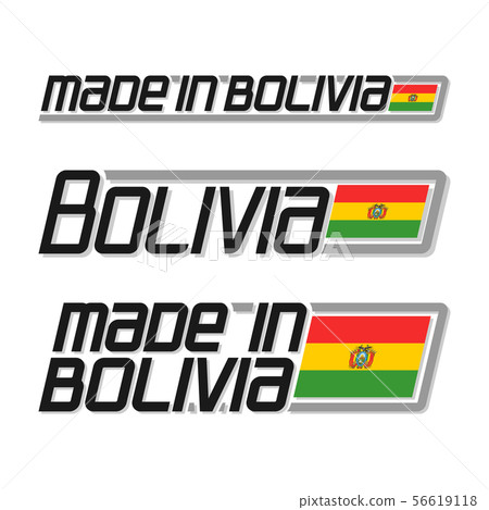 Vector text made in Bolivia Vector text made in Bolivia 56619118