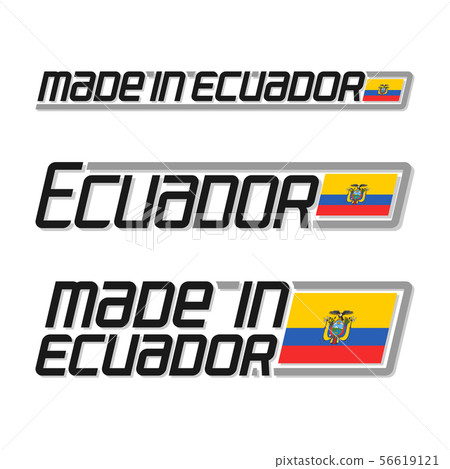 Vector text made in Ecuador 56619121