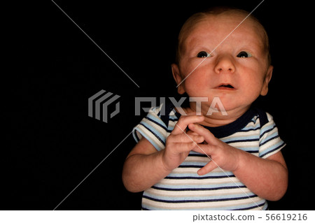 Baby Hayden On Black - Three Weeks Old Baby Hayden On Black - Three Weeks Old 56619216