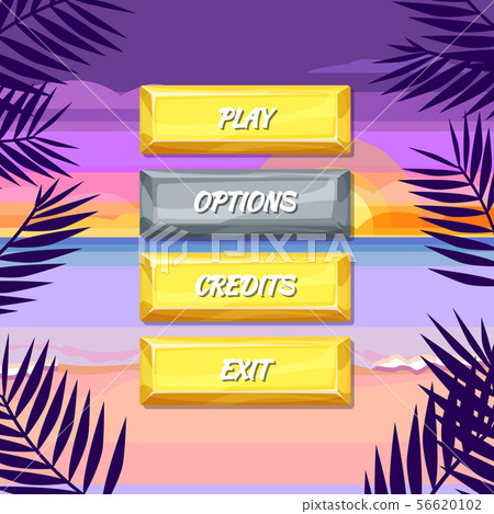 Vector cartoon style buttons 56620102