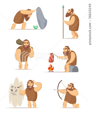 Caveman and different action poses Caveman and different action poses 56620249