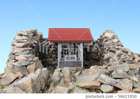 北阿爾卑斯山Kasagatake，夏天早晨，Kasagatake山頂的看法 56621950