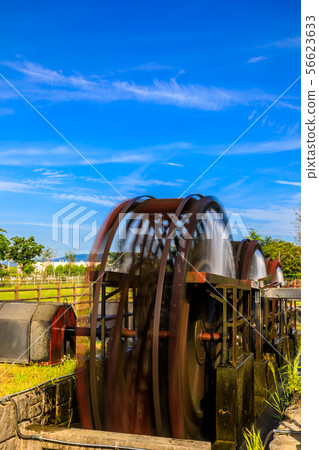 朝倉鋼三重水輪機正在運行[福岡縣朝倉市] 56623633