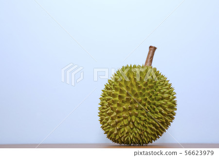 King of fruits, Durian on wooden table King of fruits, Durian on wooden table 56623979