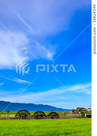 Asakura Triple watermill大型壁畫投入使用早晨景觀[福岡縣朝倉市] 56624344