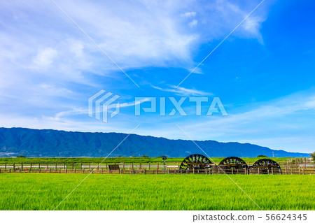 Asakura Triple watermill大型壁畫投入使用早晨景觀[福岡縣朝倉市] 56624345