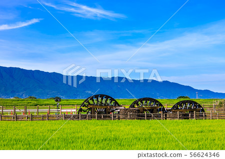 Asakura Triple watermill大型壁畫投入使用早晨景觀[福岡縣朝倉市] 56624346