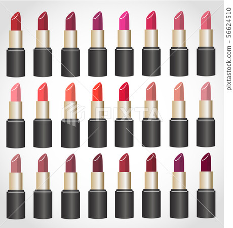 colorful Lipstick vector 56624510