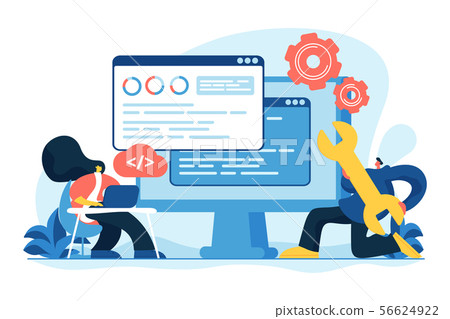 Back end development concept vector illustration 56624922