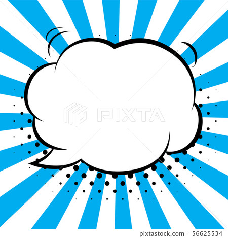 Comic speech bubbles on colorful background  56625534