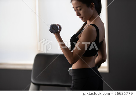 dumb-bell, dumbbell, weight 56625779