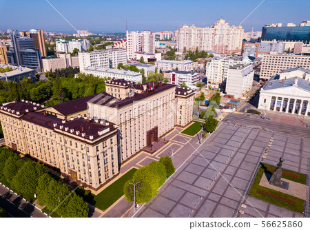 Aerial view of Voronezh overlooking Lenin square Aerial view of Voronezh overlooking Lenin square 56625860