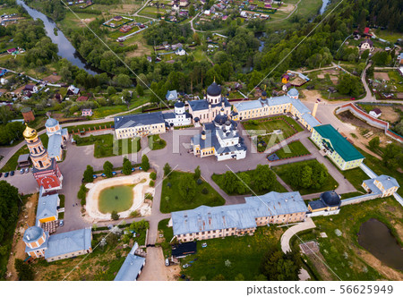Aerial view of Voznesenskaya Davidovsky poustinia 56625949