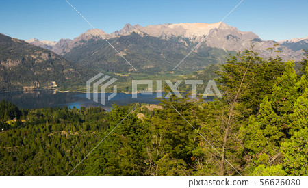 Lakes Nahuel Huapi and mountain Campanario Lakes Nahuel Huapi and mountain Campanario 56626080