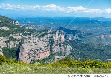 Rocky landscape of Natural Park de Sant Llorenc del Munt i l Obac 56626247